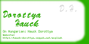 dorottya hauck business card